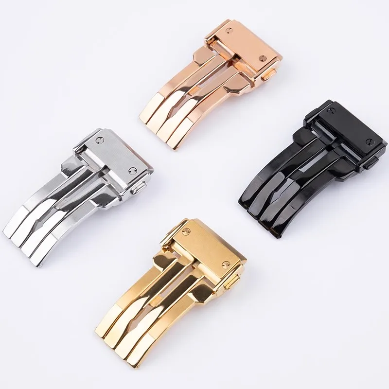 الفولاذ المقاوم للصدأ مشبك ساعة ل Hublot الكلاسيكية الانصهار الانفجار الكبير سيليكون الجلود حزام الساعات المشبك 18 مللي متر 22 مللي متر ساعة اكسسوارات
