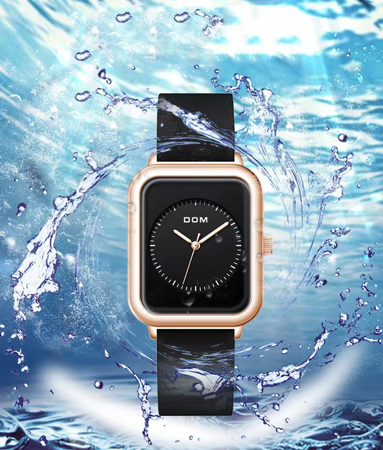 DOM simple fashion casual neutral watch waterproof sports luminous quartz men's and women's watch