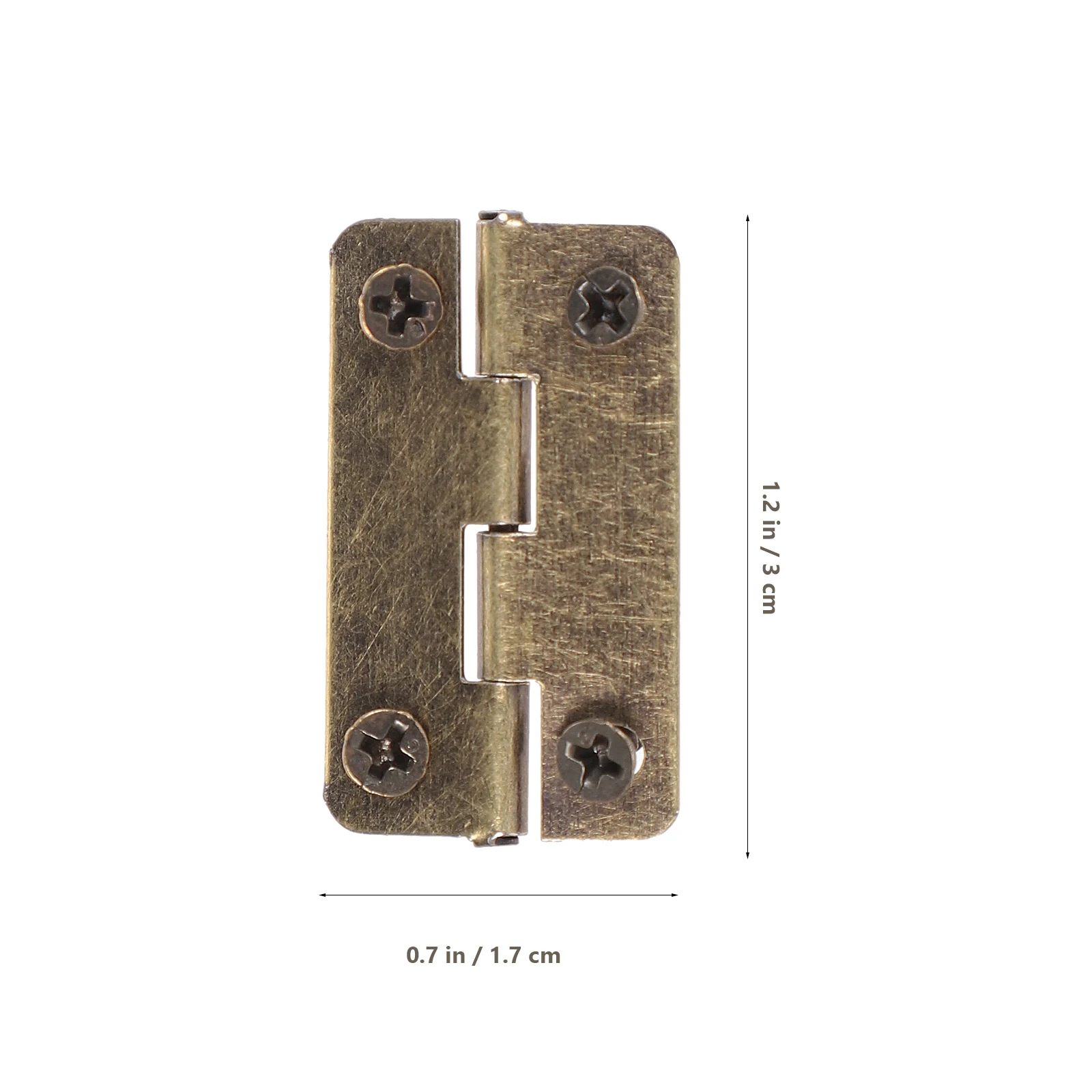 

50pcs Mini Hinge Cabinet Hardware Small Hinges for Handmade Crafts DIY Iron 1 2 Inch Furniture Jewelry Box Connectors