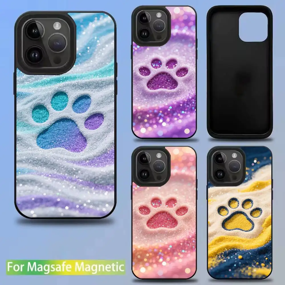 

Puppy Paw Art For iPhone 11,12,13,14,15,16,17,Pro,Max,Plus,Mini,SE4,E Phone Case With Magsafe Wireless Charging