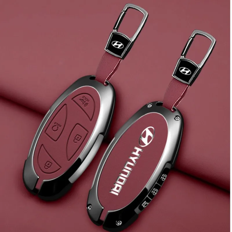 حافظة مفتاح السيارة عن بعد غطاء شل حامل حماية لـ Kona SX2 الجديد لشركة Hyundai IONIQ 6 2023 2024 ملحقات Grand Prix GN7 الجديدة