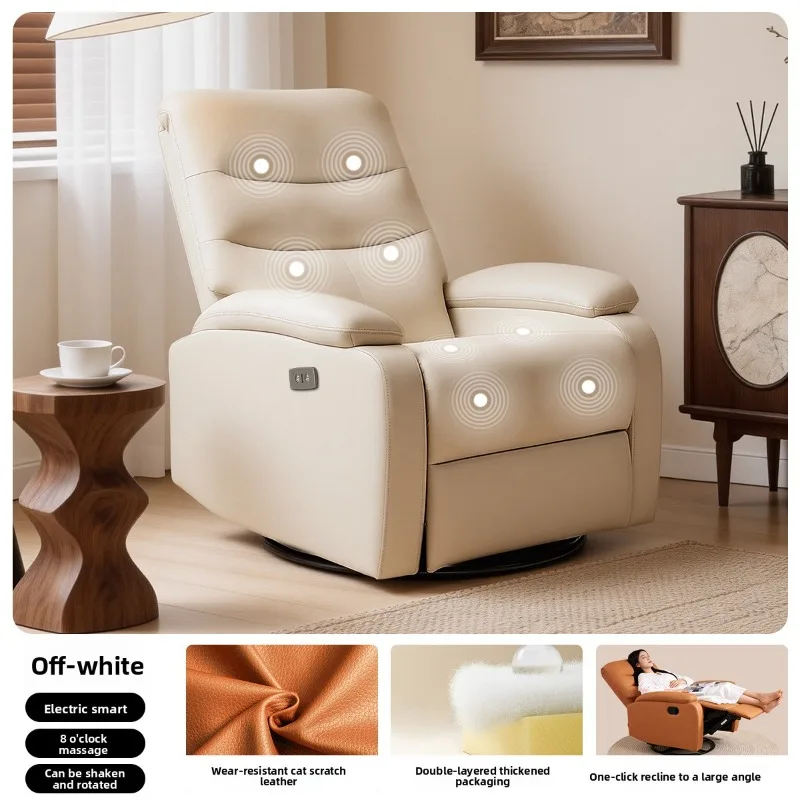 Single Seater Sofa Chair Space Capsule Headrest Recliner Electric Massage Lie Flat Sleep Furniture Sofa Recliner Sofa