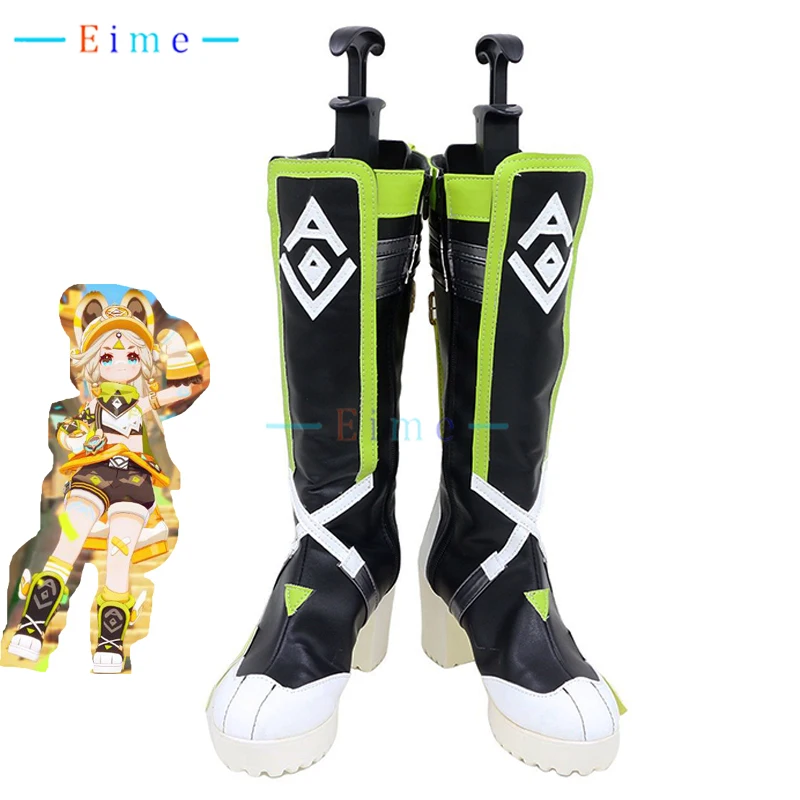 

Game Genshin Impact Kachina Cosplay Shoes Halloween Carnival Boots Anime PU Leather Shoes Custom Made