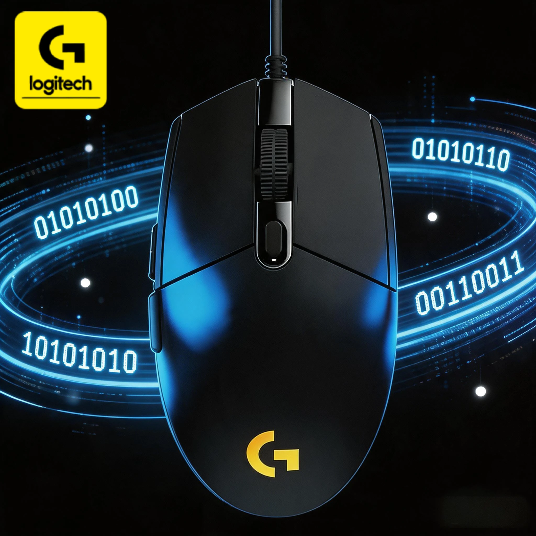 

Logitech G203/G102 Wired Gaming Mouse, with RGB lighting effect, illuminates your desktop