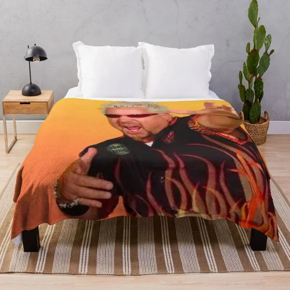 

guy fieri Throw Blanket Stylish Decor Blanket Gift for Friends Roommate
