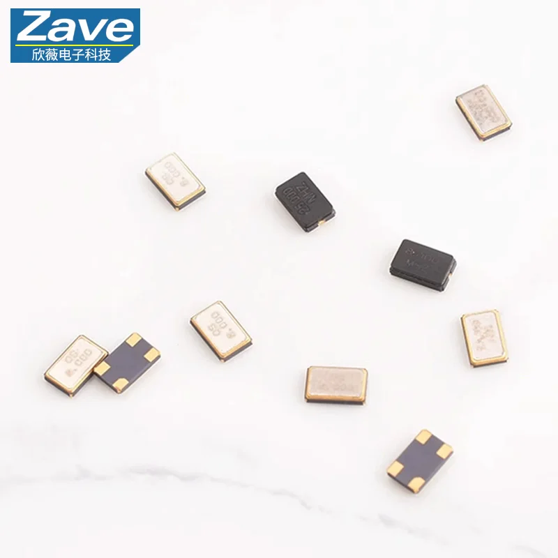 5032 مرنان كريستالي سلبي (نوع SMD)، الترددات: 8/10/12/16/20/24/25/27/30/32/36/40/48 ميجا هرتز