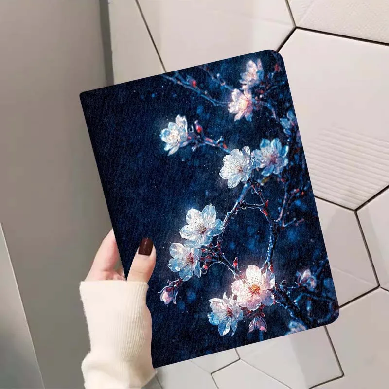 

Luminous Sequin Flower For Samsung Galaxy Tab A7 A A8 A9 A11 S6 S11 10.1 10.4 10.5 Inch Lite PLus Tablet Case