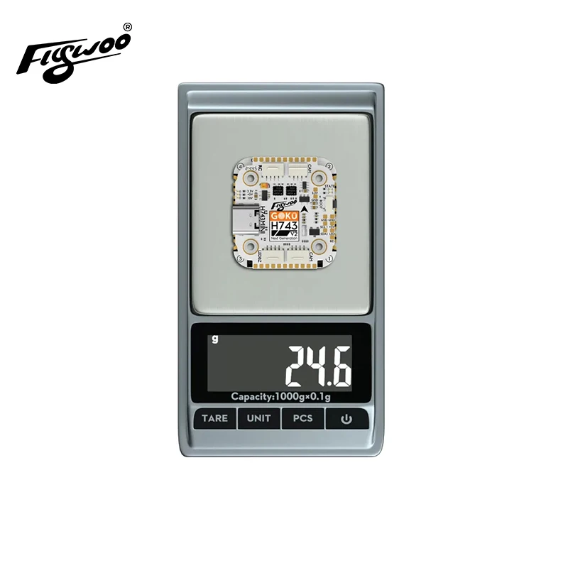 Flywoo GOKU H743 PRO Mini 45A 32Bit 128K 20*20 Stapel – Plug&Play O4 / O4 Pro