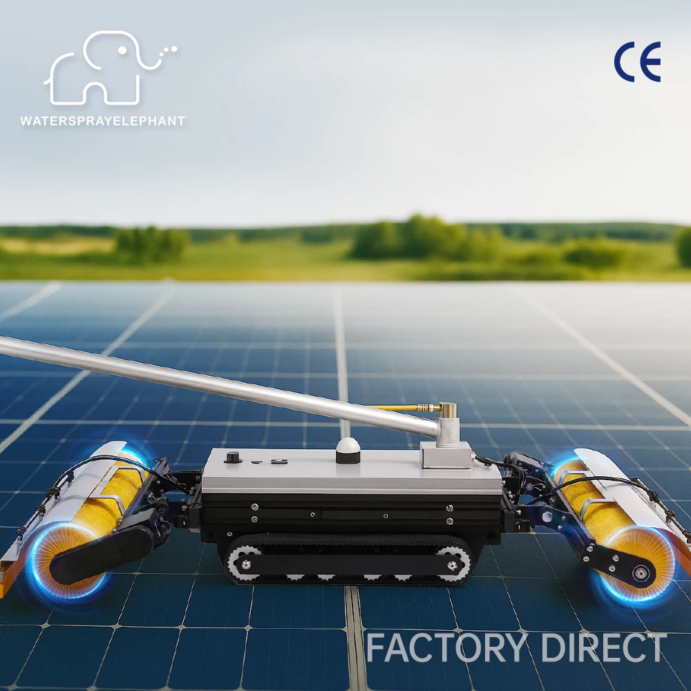 -Fall Sensor Solar Panel Cleaning  1100mm/1500mm Cleaning Width 6-8 Hours Runtime for Rooftop Ground PV Arraysglobally accessibl