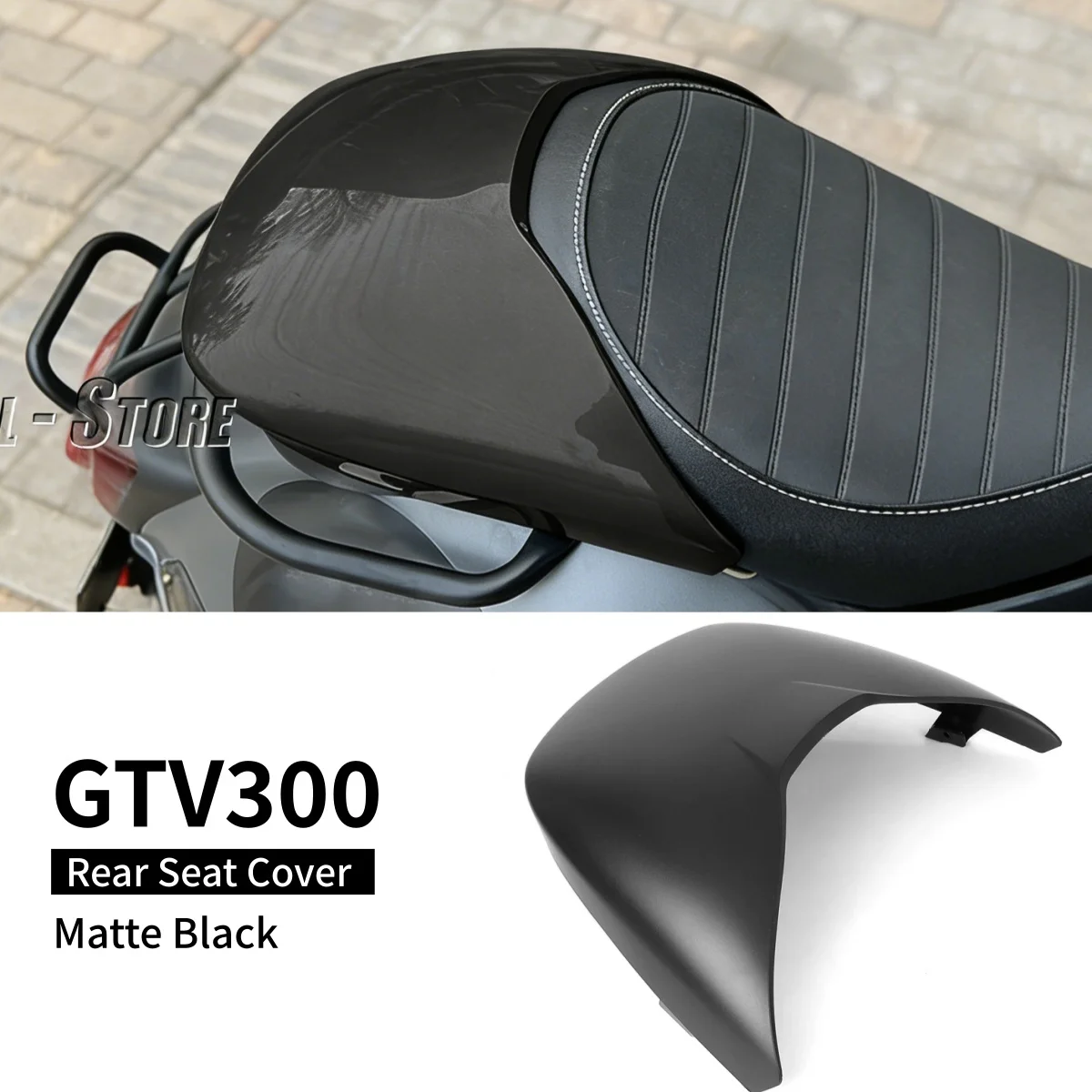 

For Vespa GTV300 GTV 300 gtv300 2018-2024 Motorcycle Rear Seat Cover Fairing Cowl Tail Passenger Hump Trim Panel Accessories