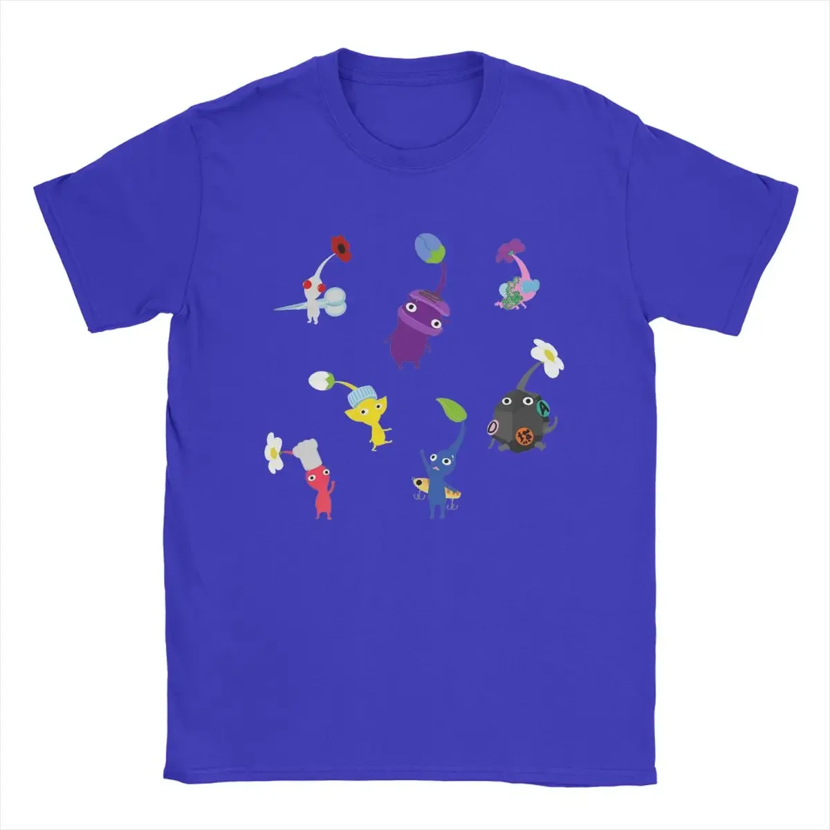 Decor Pikmin Novelty Pure Cotton Tee Shirt Short Sleeve T Shirts Crewneck Clothing 4XL 5XL  Men's T-Shirts oversized t shirt