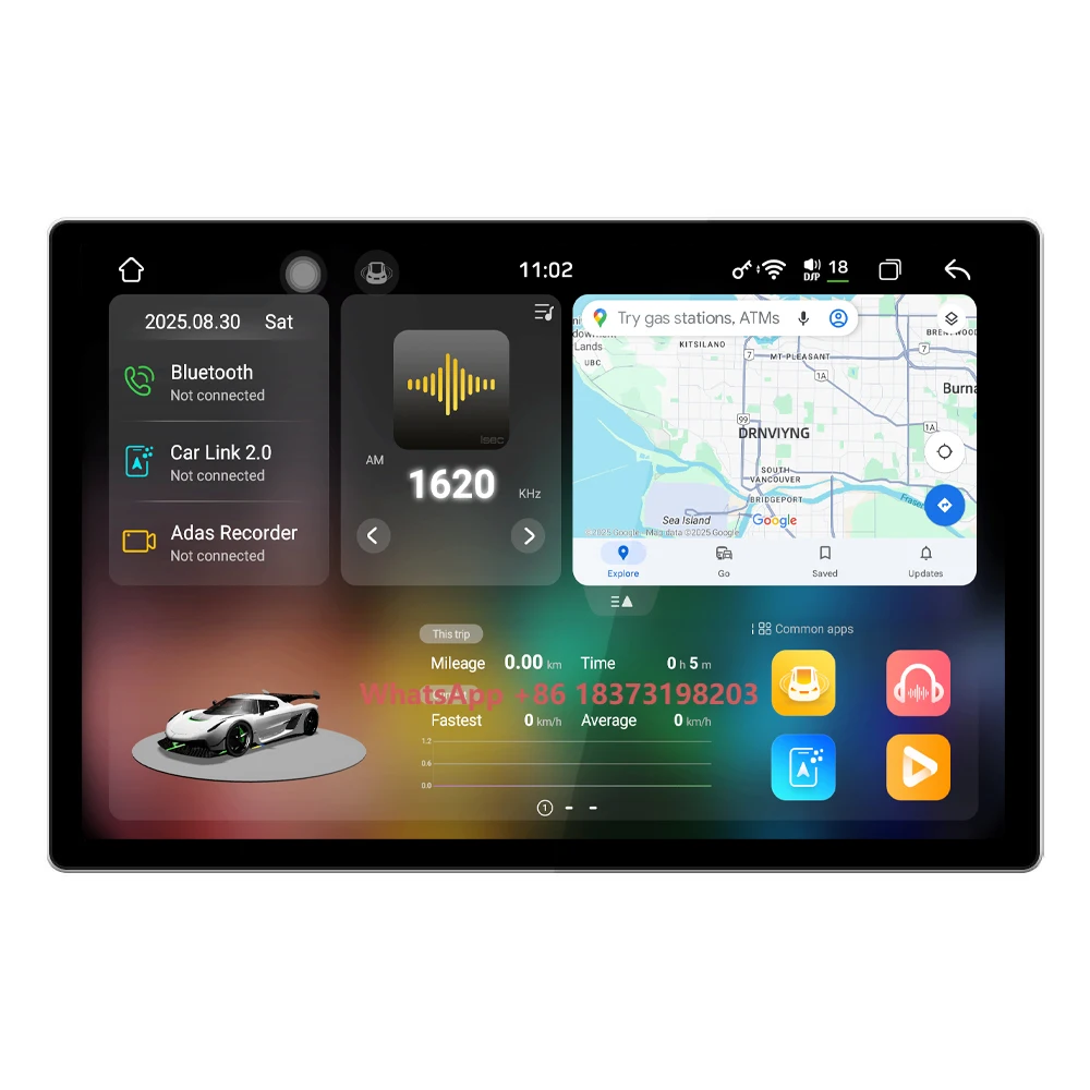 

13 Inch UIS 7870 2K Android Car Player Screen 4G DSP Carplay GPS Navigation Car Radio Auto Stereo Universal Headunit