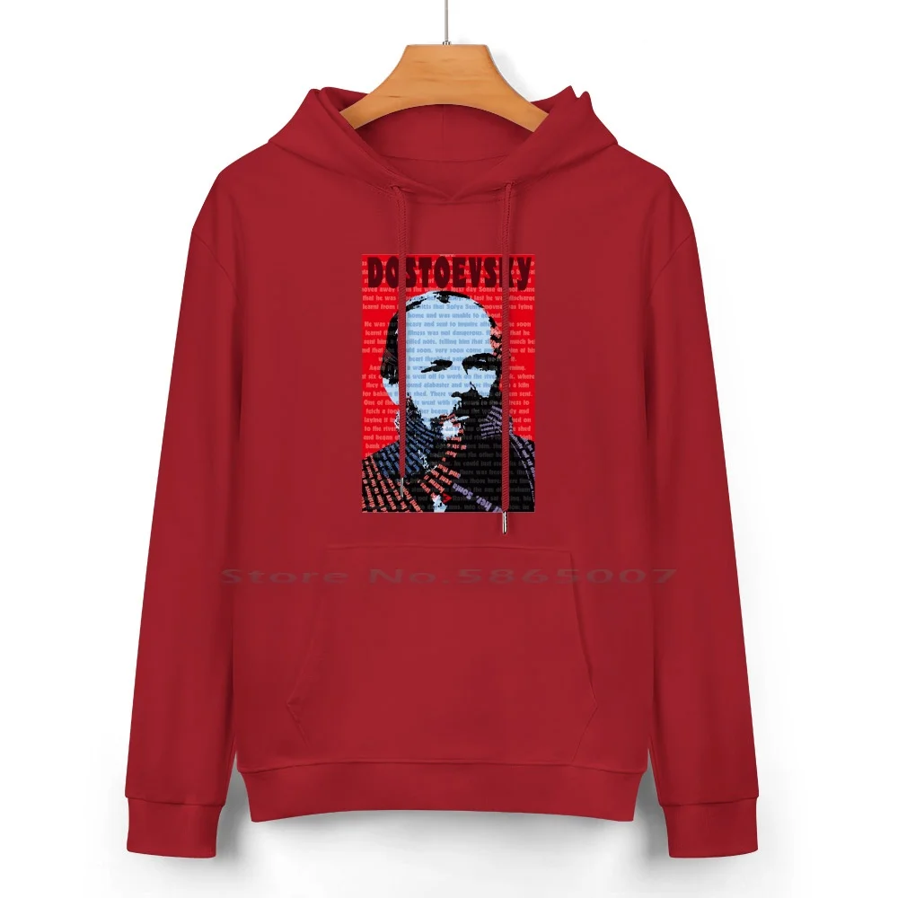 Fyodor Mikhailovich Dostoevsky In Red Pure Cotton Hoodie Sweater 24 Colors Fyodor Mikhailovich Dostoevsky Dostoyevsky Russian