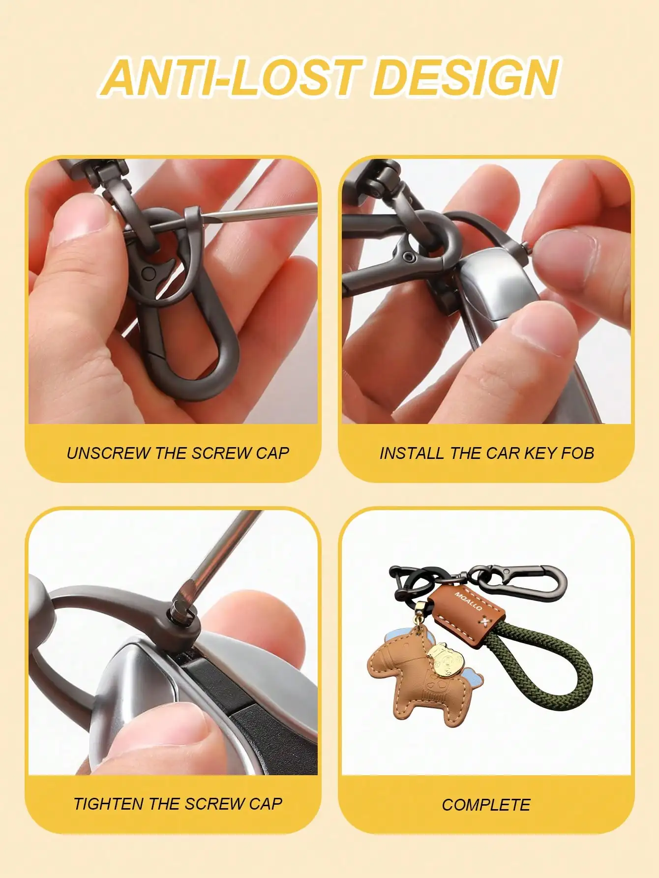 سلسلة مفاتيح جلدية لطيفة على شكل حصان، مناسبة لأعياد الميلاد وعيد الحب والعديد من المناسبات الأخرى.