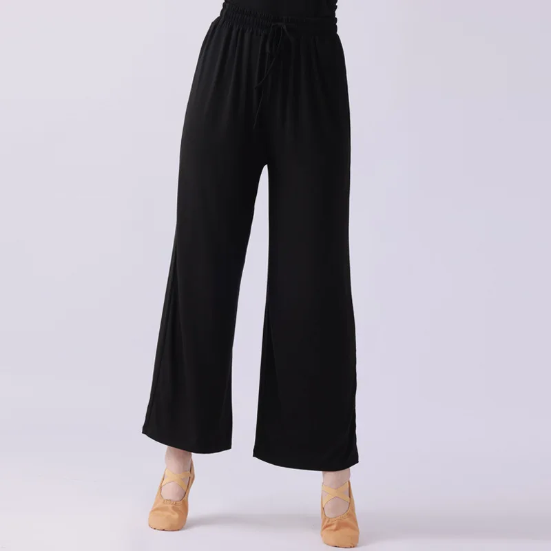 Modal Wide Leg Pants Modern Dancer Practice Cloud Trousers Women Classical Dance Yoga Clothes High Waist Drawstring Light Weight
