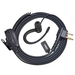 Walkie Talkie Earpiece,2 Pin G Shape Earpiece Headset,Push to Talk Mic Radio Ear Piece for Motorola CLS1410 CLS1450 2-Way Radio