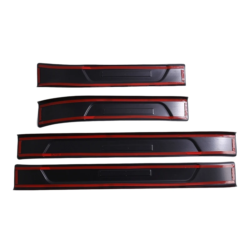 4PCS Outside Door Sill Guards Door Sill Entry Guard Cover Decor Carbon Fiber Color For BYD Seal / BYD ATTO 4