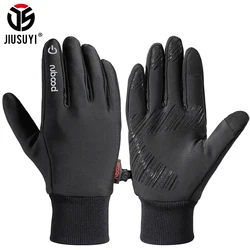 Winter Waterproof Cycling Gloves Bicycle Hunting Snowboard Skiing Road Bike Fleece Touch Screen Warm Snow Tactical Glove  Men