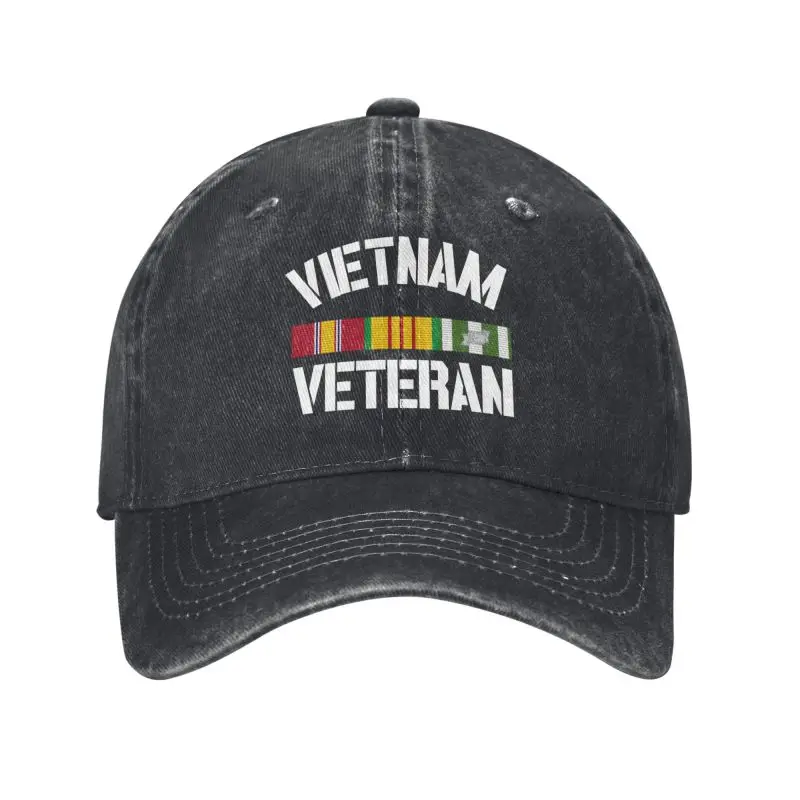 

Custom Fashion Cotton Vietnam Veteran Pride Service Ribbon Baseball Cap for Women Men Breathable Dad Hat Sports