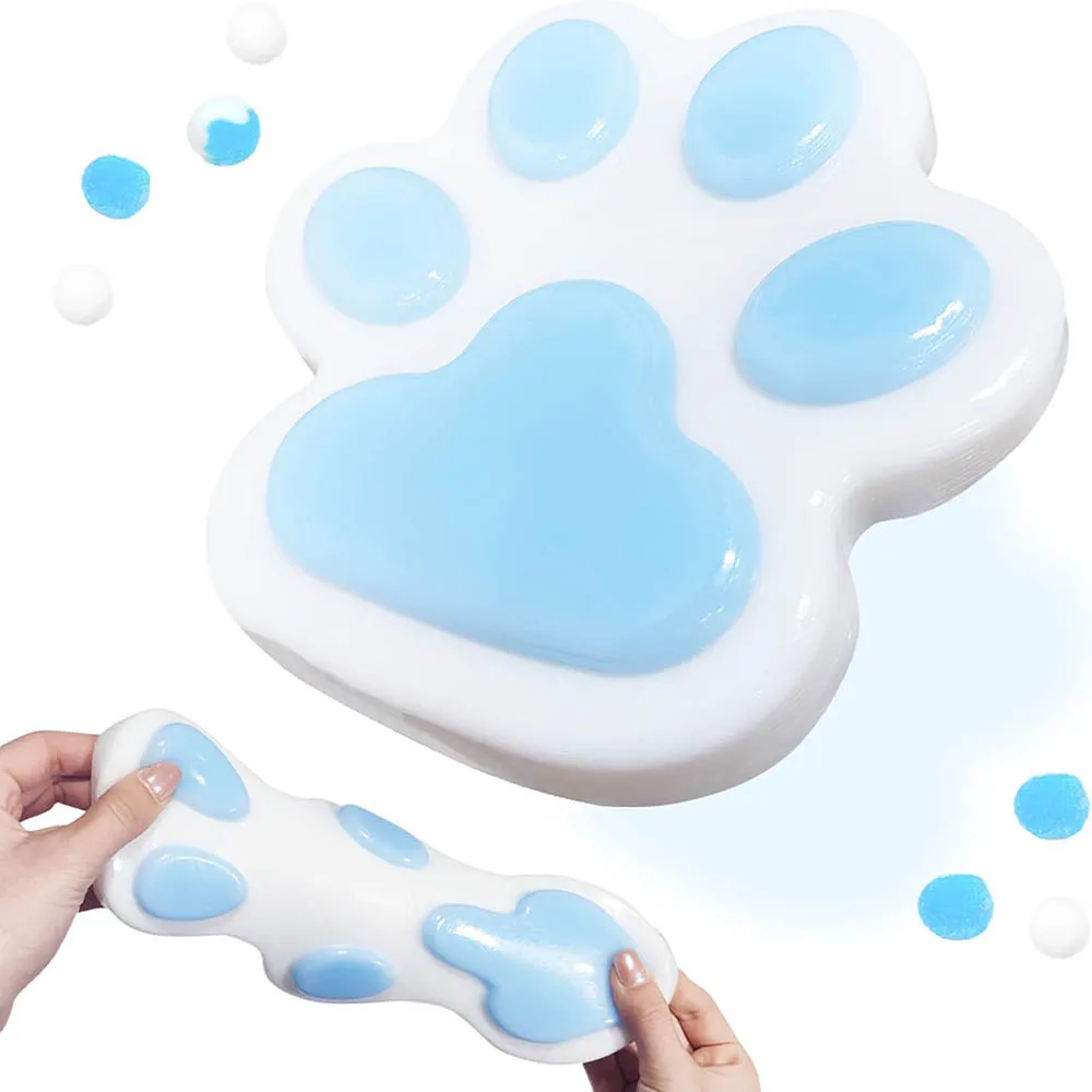 15cm Jumbo Cat Claw Taba Squishy Toy Cute Sticky Squishies Relax Toy Blue Purple Yellow Funny Fidget Toys Novelty Things