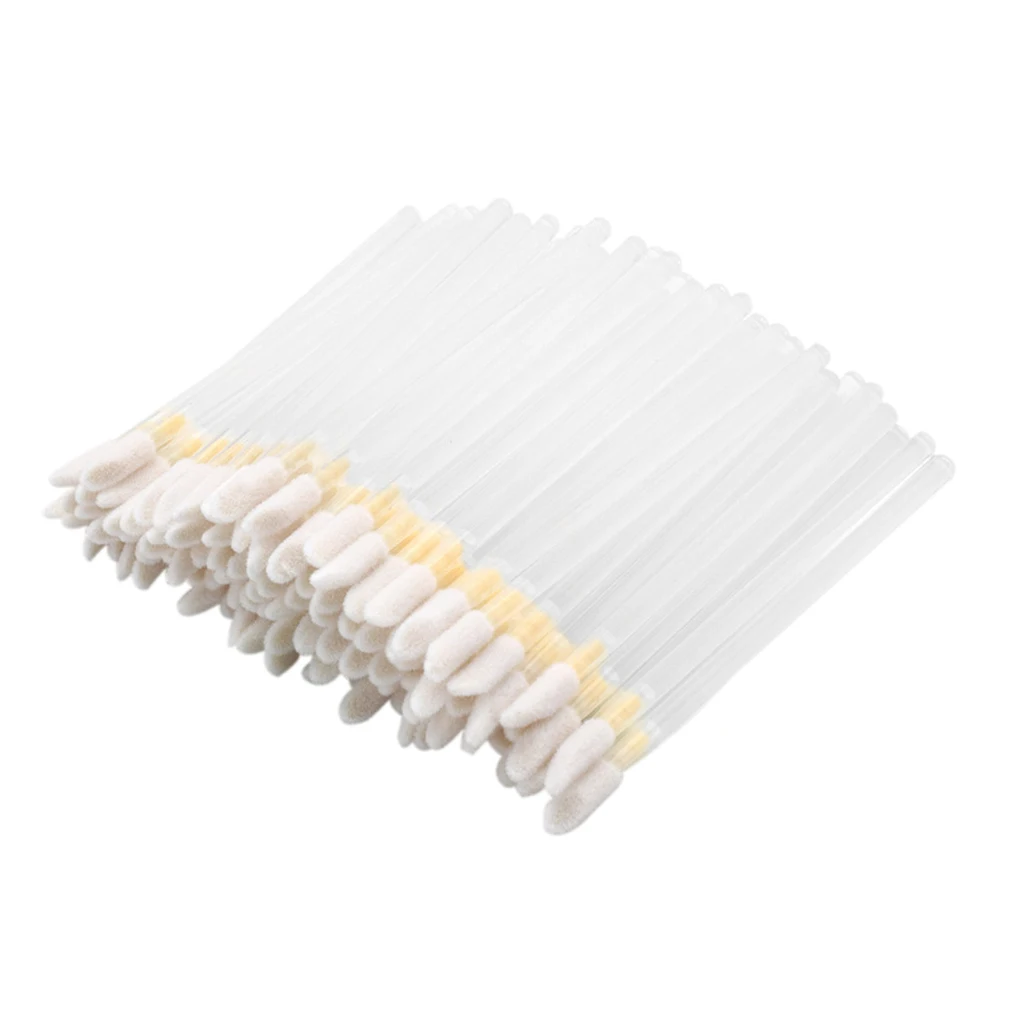 Lichtgewicht wegwerp lipglosswands make-upborstelset voor het aanbrengen van lippenstiften en eenvoudige opslag op reis