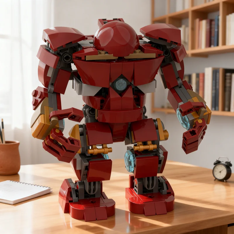 253pcs MOC Heroes Marvelled The Infinity Saga Rescaled Hulkbuster Mk 2 Model Building Blocks Festival Gift Architecture Toy