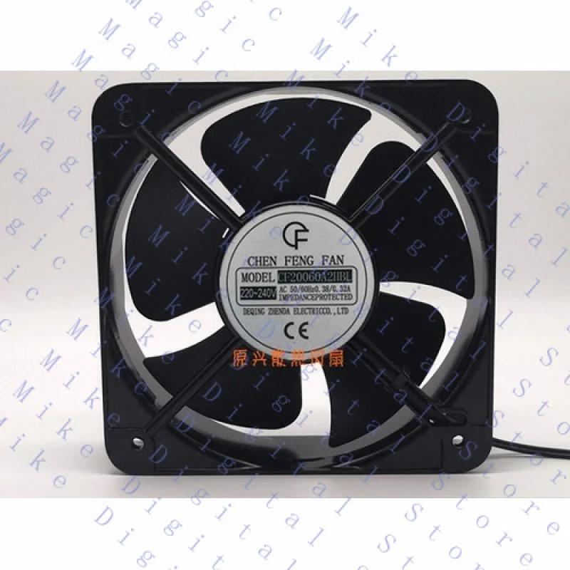 H  1 PCS FOR CF CHEN FENG Fan CF20060A2HBL AC 220-240V 20060 20CM 2 Wire Aluminum frame