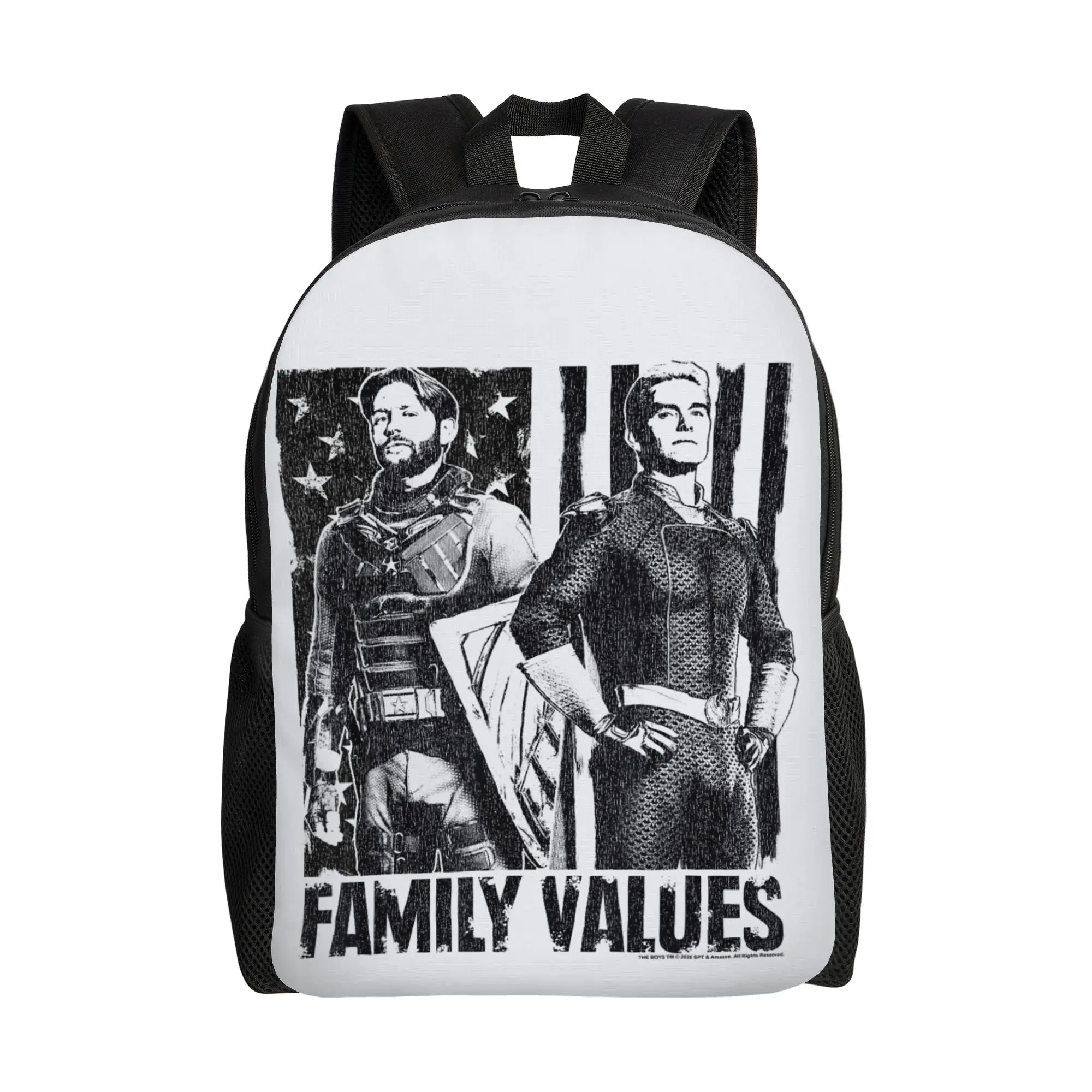 

The Boys Backpack Back to school season The Boys Family Values Homelander Soldier Boy Versatile Backpack