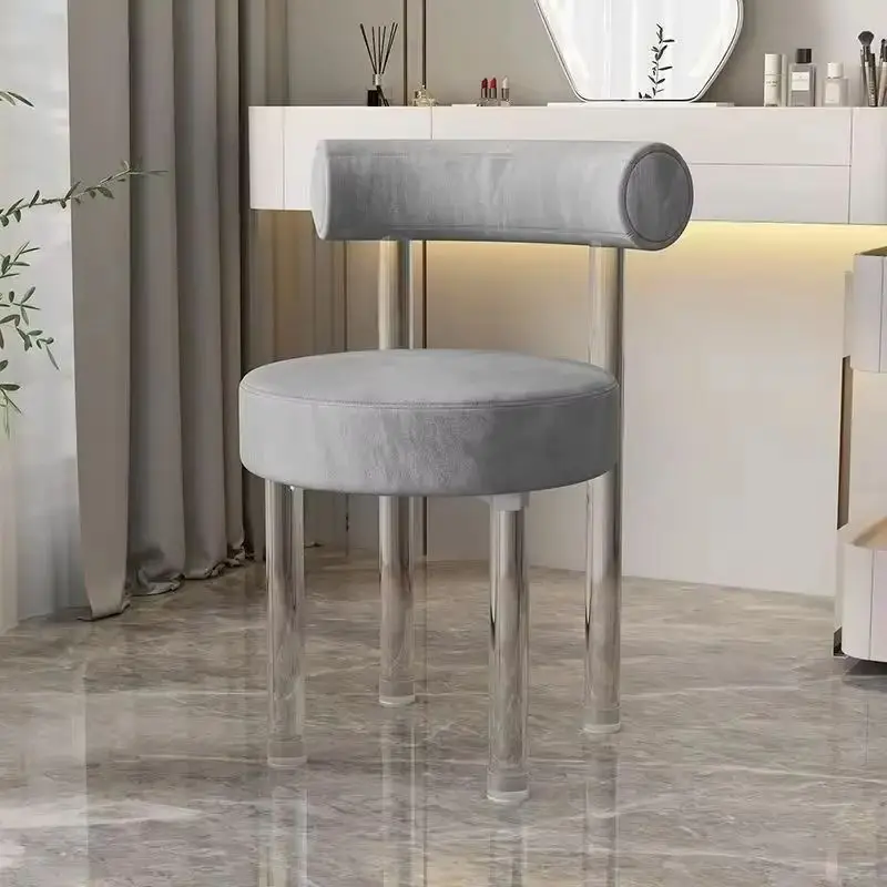 

Transparent Acrylic Fairy Chair nordic Multifunctional Furniture for Bedroom, Balcony - Ideal for Dressing Table & Makeup