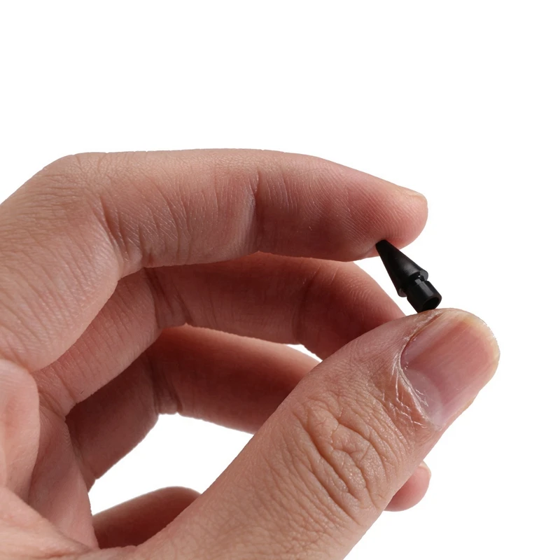 4 шт., сменные наконечники для карандашей Apple Pencil 1-го и 2-го поколения (черные)