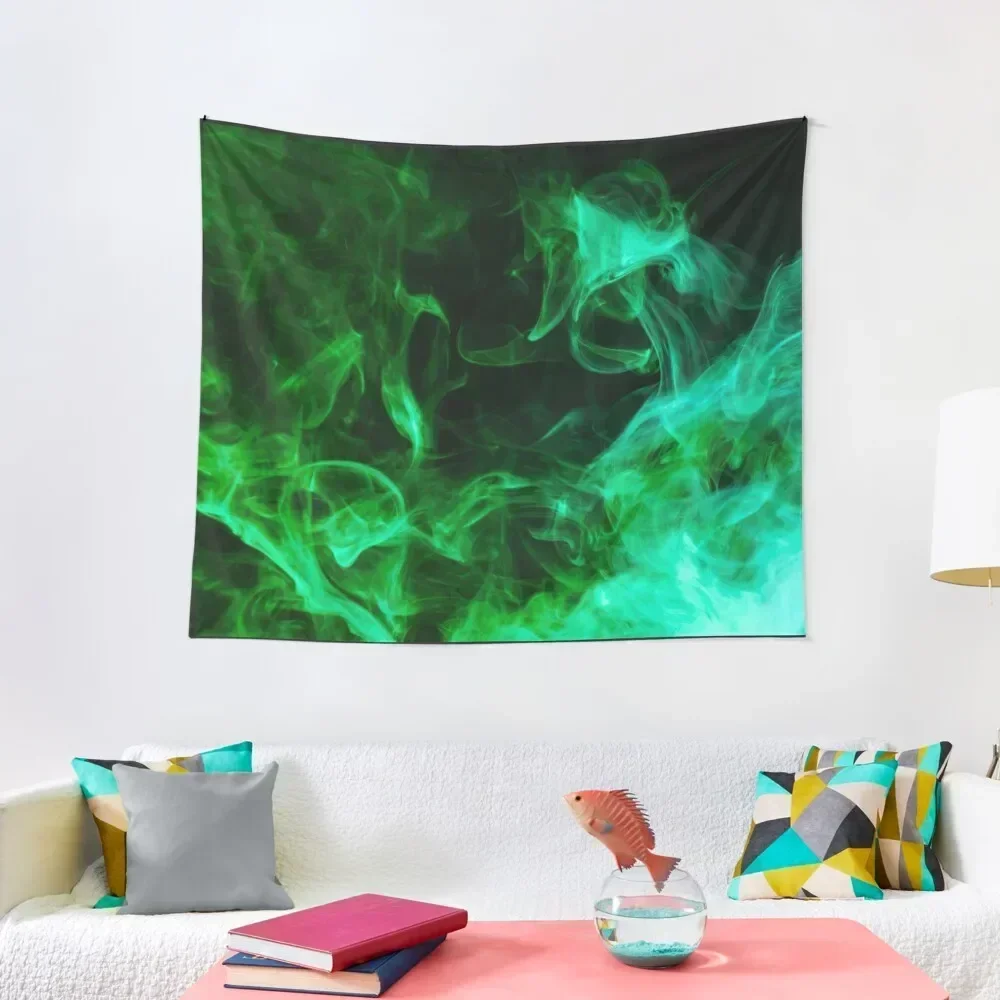 

Dark Green Fumes Tapestry Wall Decor Hanging Room Decor Cute Tapestry