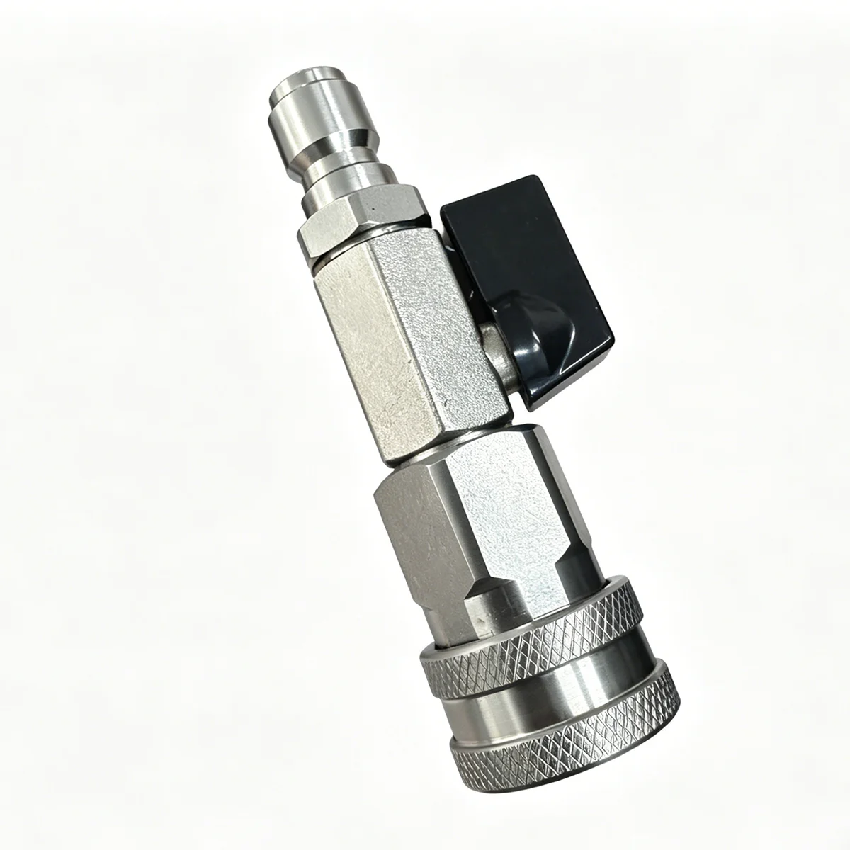 

3/8 Stainless Steel Ball Valve for Pressure Washer, Quick Connect Shut-Off Valve for High Pressure Hose, Water Gun Accessories