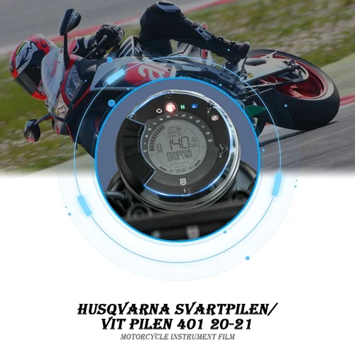 Imagen 2 del producto Protector de pantalla de película de protección contra rayaduras de panel de instrumentos de motocicleta para Husqvarna Svartpilen 401 VITPILEN 401 20-21
