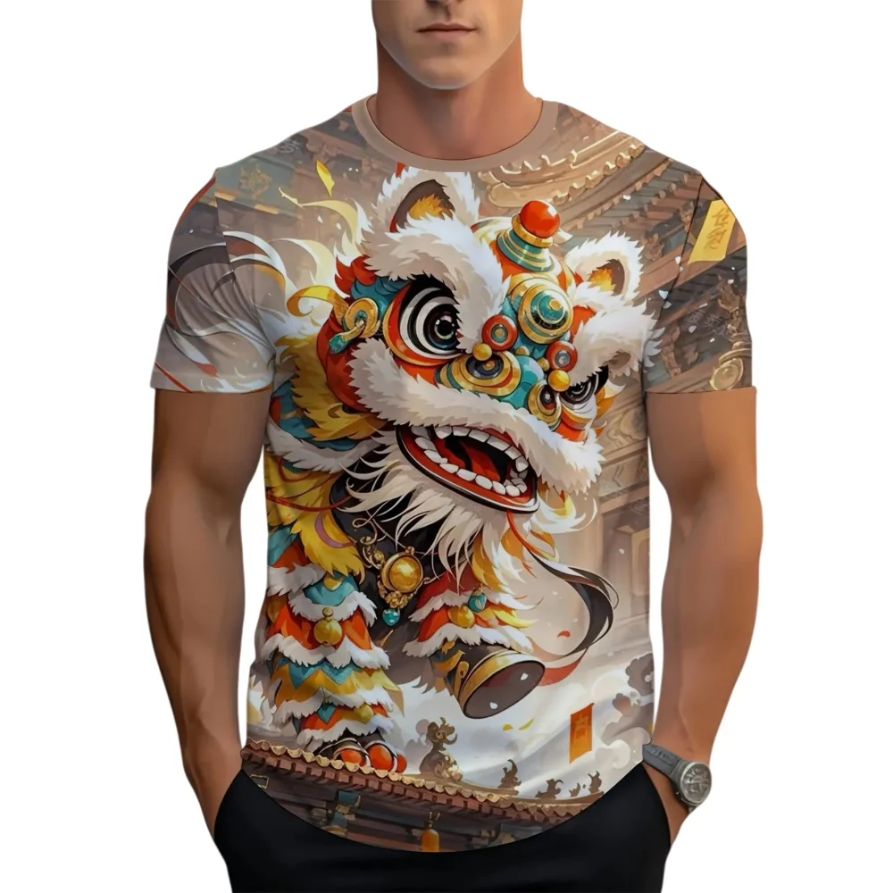 

Cool and Fashionable Men's T-Shirt with Dance Pattern 3D Printing Design Daily Casual Summer Trendy Round Neck Breathable Top