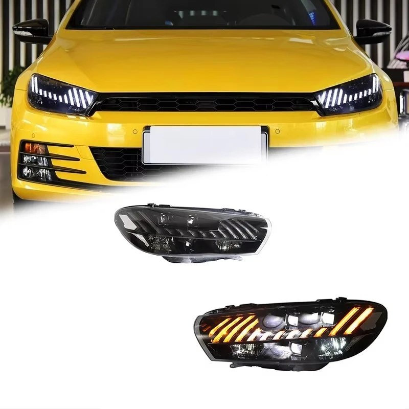 

Car Lights for Scirocco Headlights 2009-2017 RS Style LED Projetor Headlamp Daytime Running Light Automotive Accessories