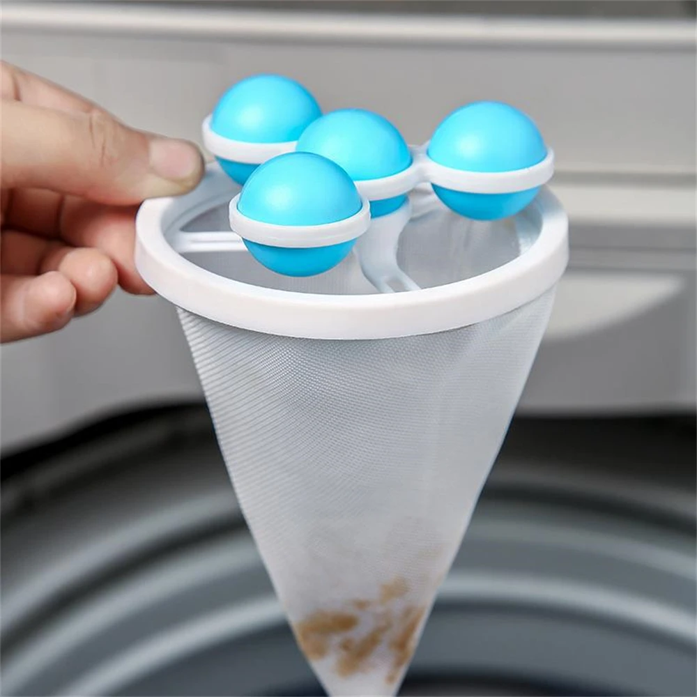 Washing Machine Float Filter Bag Filter Hair Remover Cleaning Decontamination Clothes Washing Protection Ball Laundry Products