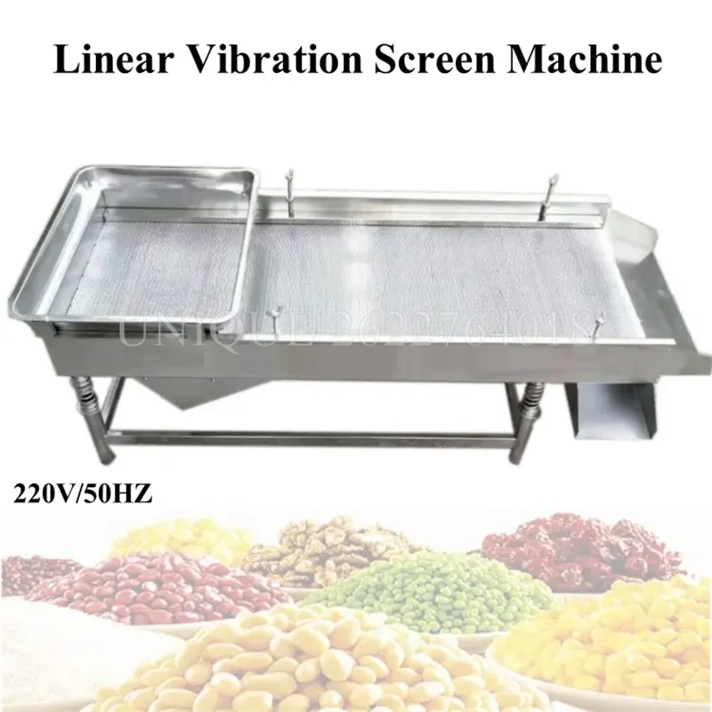 Industrial Sieve Powder Granule Classifier Linear Vibrating Screen Separator Maker Grain Corn Screening Cleaning Sorting Machine