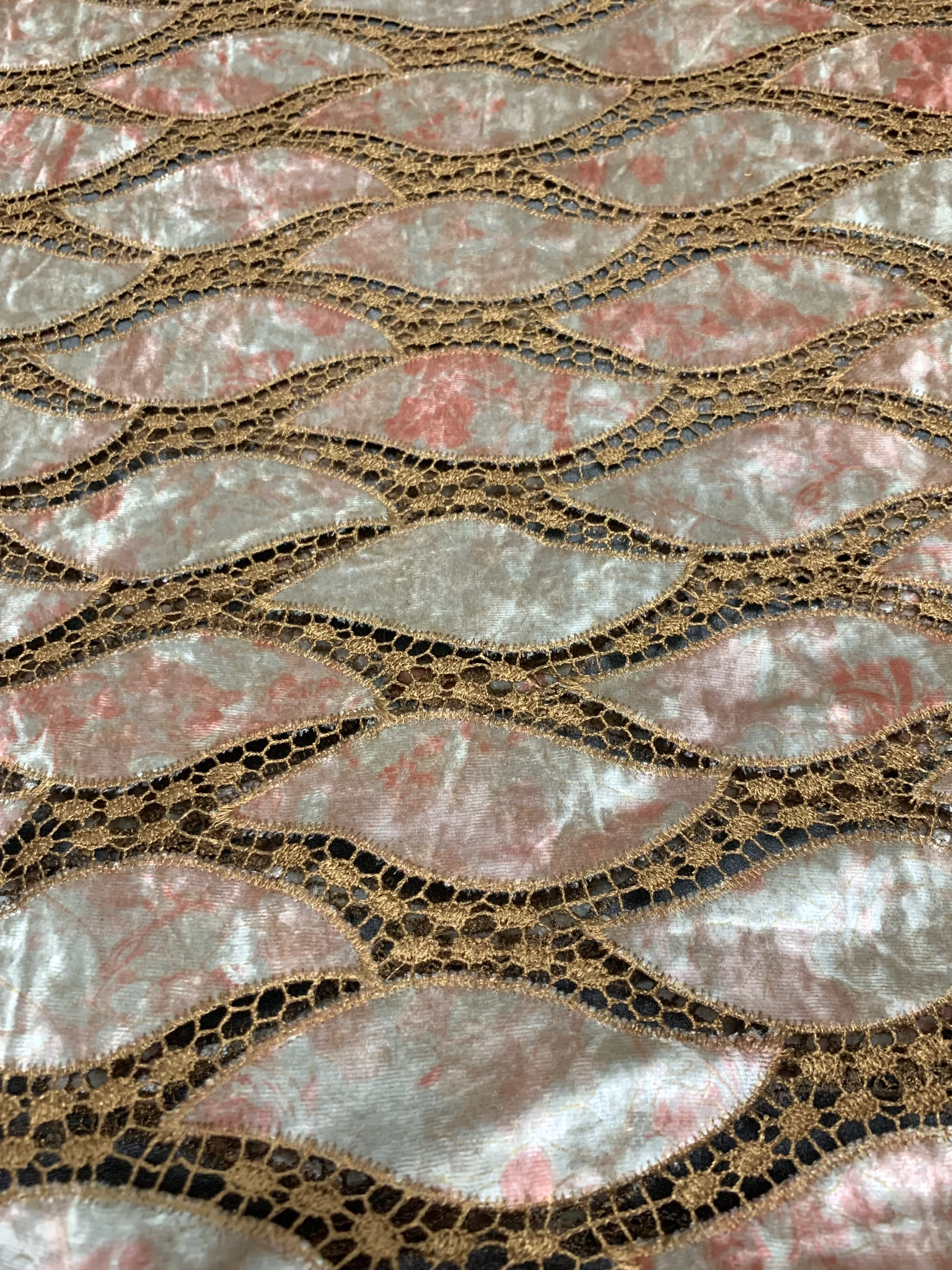 قماش دانتيل مخملي أفريقي جبر مع طباعة لفستان الزفاف 2025 قماش دانتيل نيجيري فرنسي مقطوع بالليزر