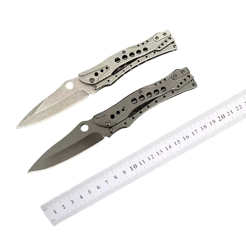 Jl faca dobrável mecânica 7cr15mov lâmina de aço inoxidável lidar com tático caça acampamento bolso edc ferramenta sobrevivência facas