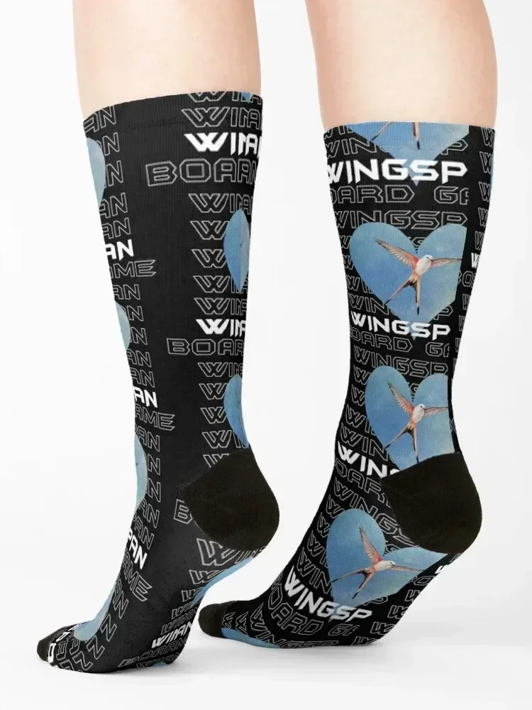 Wingspan Board Game Birds Socks bright garter retro Non-slip compression Socks For Girls Men's