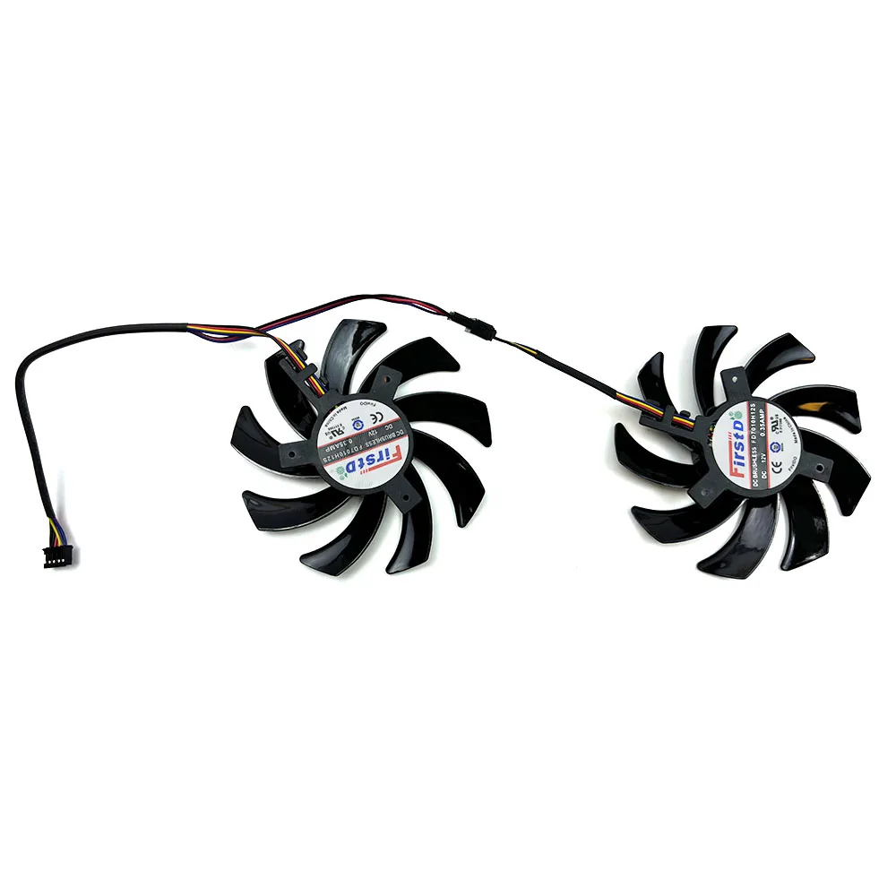 2pcs FD7010H12S FDC10H12S9-C R9 270X GPU Cooler for Xfx R9 285/280/290/290X/280X Rx 480/470 Sapphire R9 270X 280