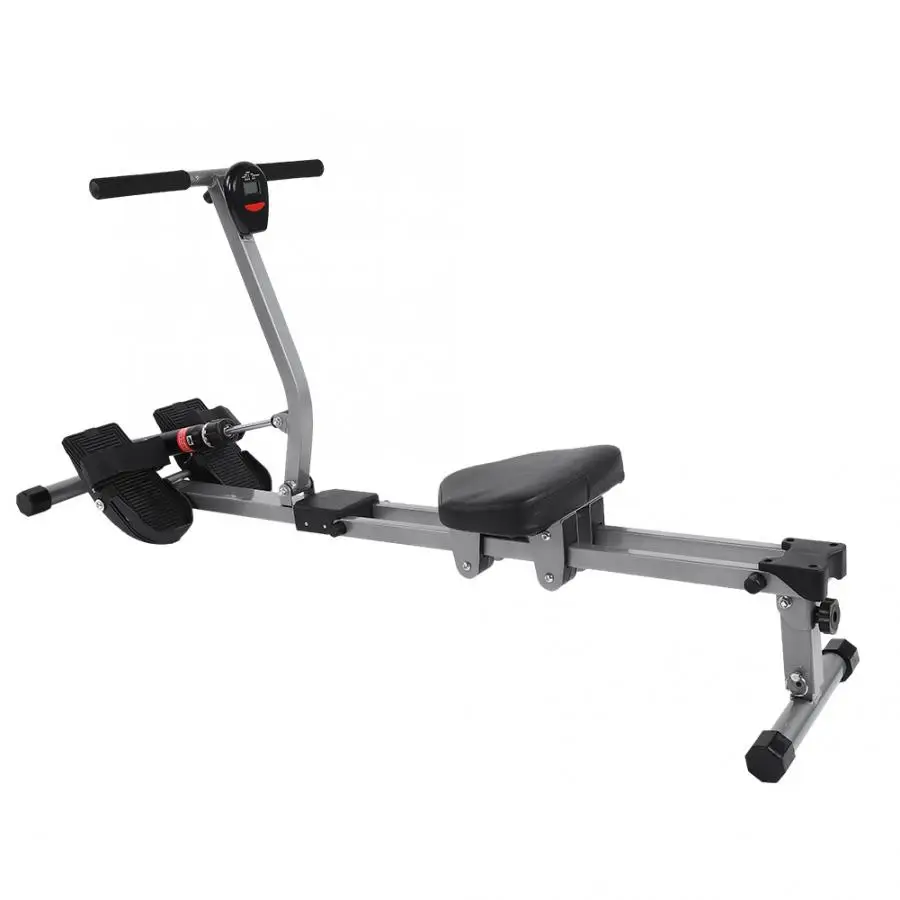 Indoor Foldable Rowing Machine With 12 Adjustable Resistance Home Gym Rowe Workout Fitness Equipment