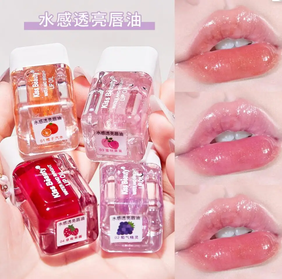 Mirror Water Lip Gloss Lip Glaze Lips Makeup Glass Lip Oil Waterproof Clear Liquid Lipstick Lip Tint Makeup Cosmetic T2586