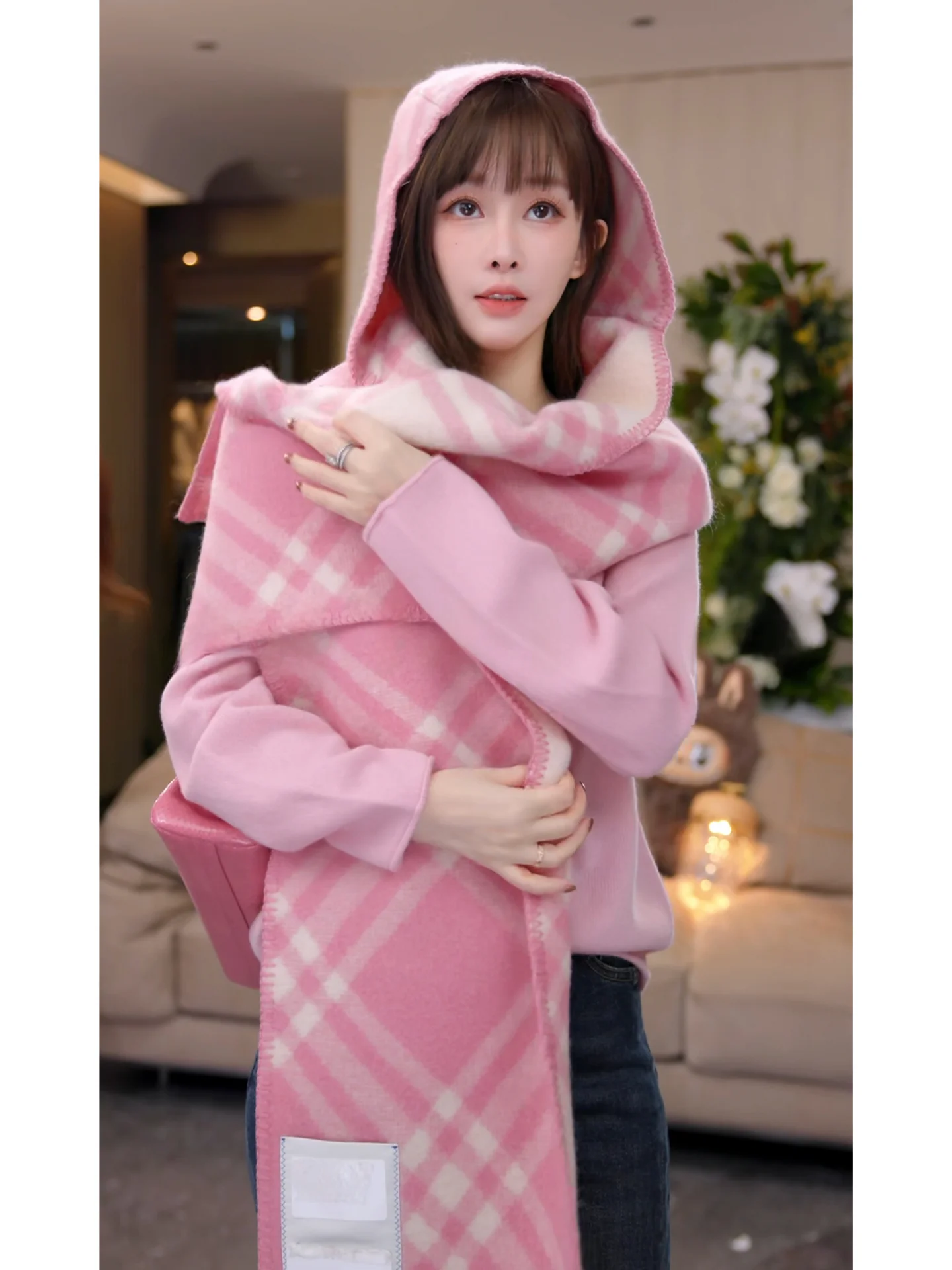 

Женский шерстяной шарф Yulu: классический, теплый, модный, осенне-зимний, в стиле Ханьфу, для женщин