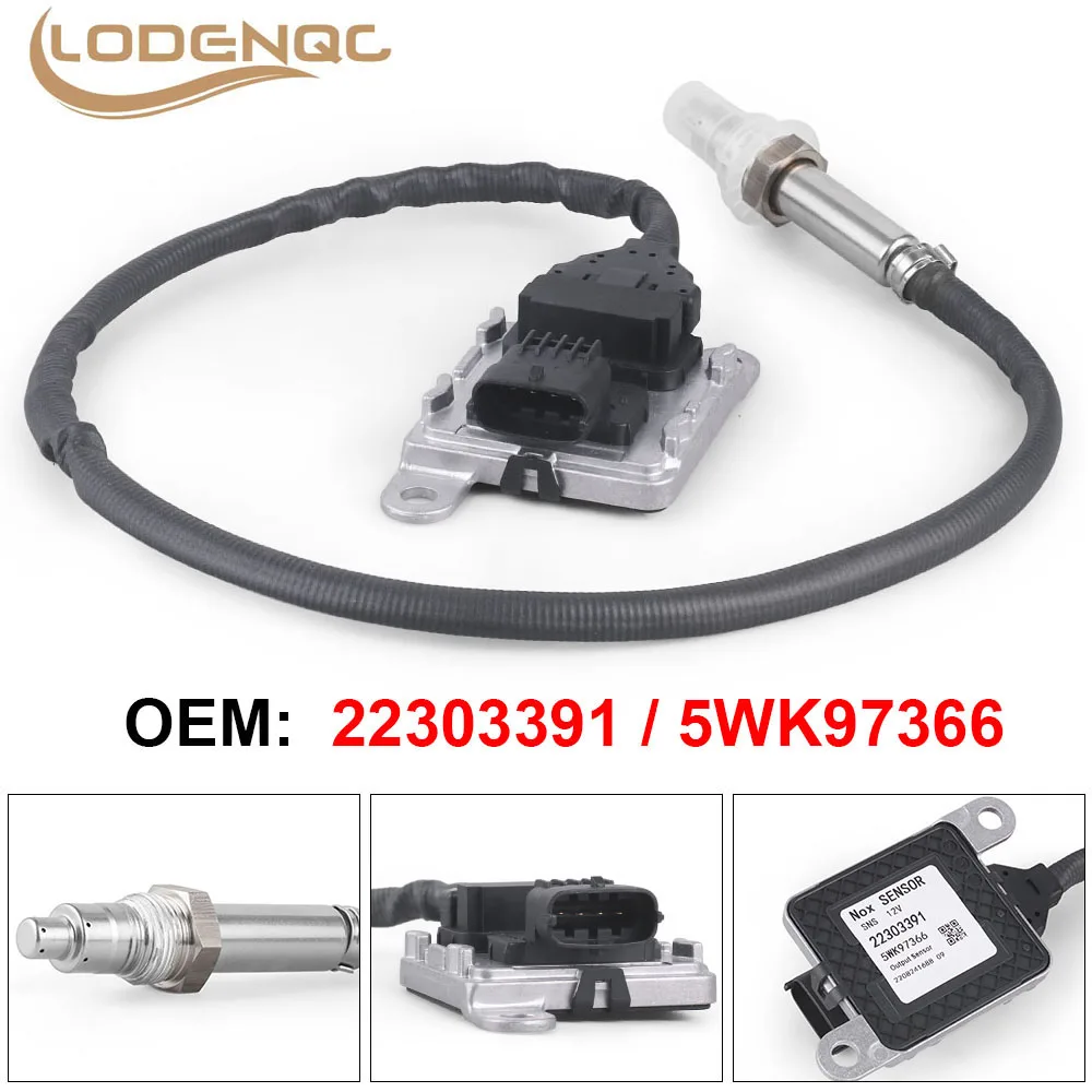 

OEM 22303391 5WK97366 Outlet Nitrogen Oxides Sensor NOx Sensor Compatible with Volvo D11 D13 D16 VNL Mack MP8 MP7 CHU613 CXU61