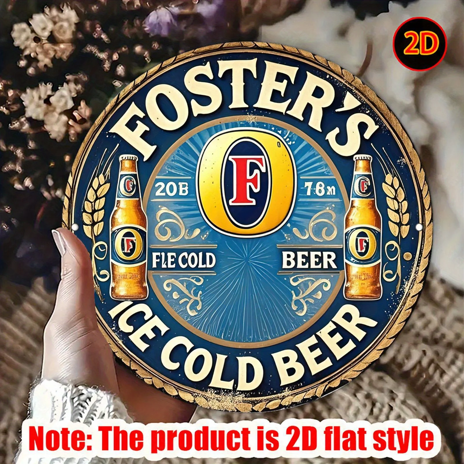 [2Dフラット] ヴィンテージ フォスターズ アイスコールド - Embroidery Water のレビューと価格