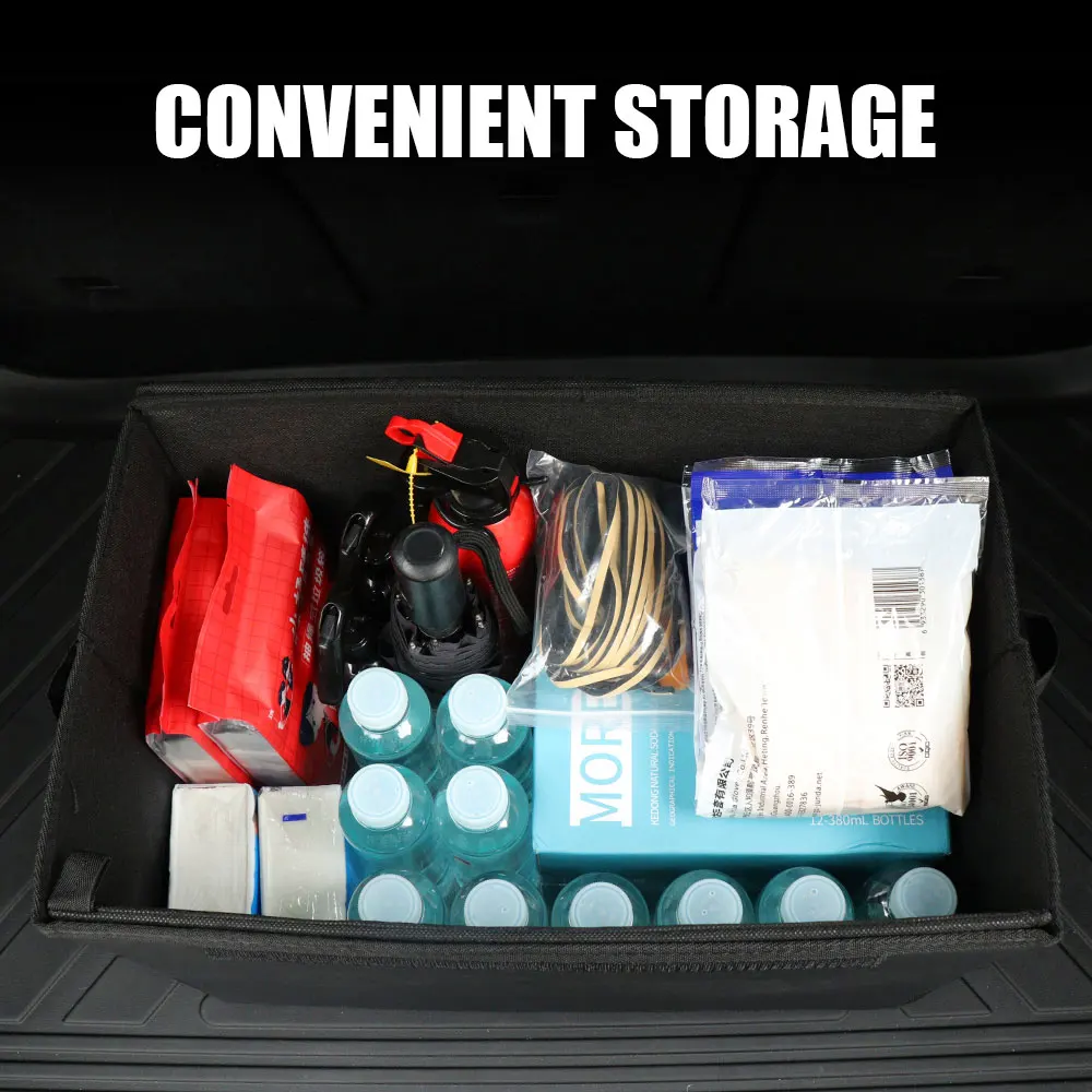 Car Folding Storage Box Trunk Organizer Box Storage Bag Accessory For Ford Mondeo STRACING Fiesta mk6 5 mk8 mk4 mk7 F150 Ranger