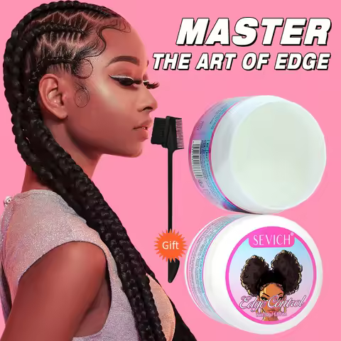 Sevich 30g Braiding Gel for African Women Edges Control Twist Gel Long Lasting Styling Braiding Gel Hair Styling Wax Cream