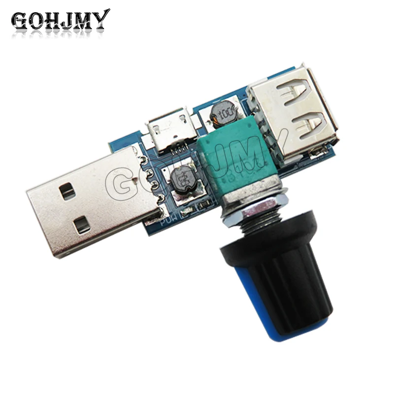 Regulator prędkości wentylatora USB, regulator prędkości wiatru i objętości powietrza, rozpraszanie ciepła, wyciszenie, wielobiegowy akademik biurowy, nocny