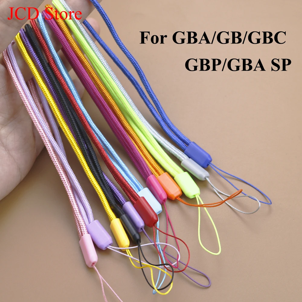 1 piece Rainbow Braided Lariat Lanyard Wrist Hand Rope For GBA GBA SP Hand Strap